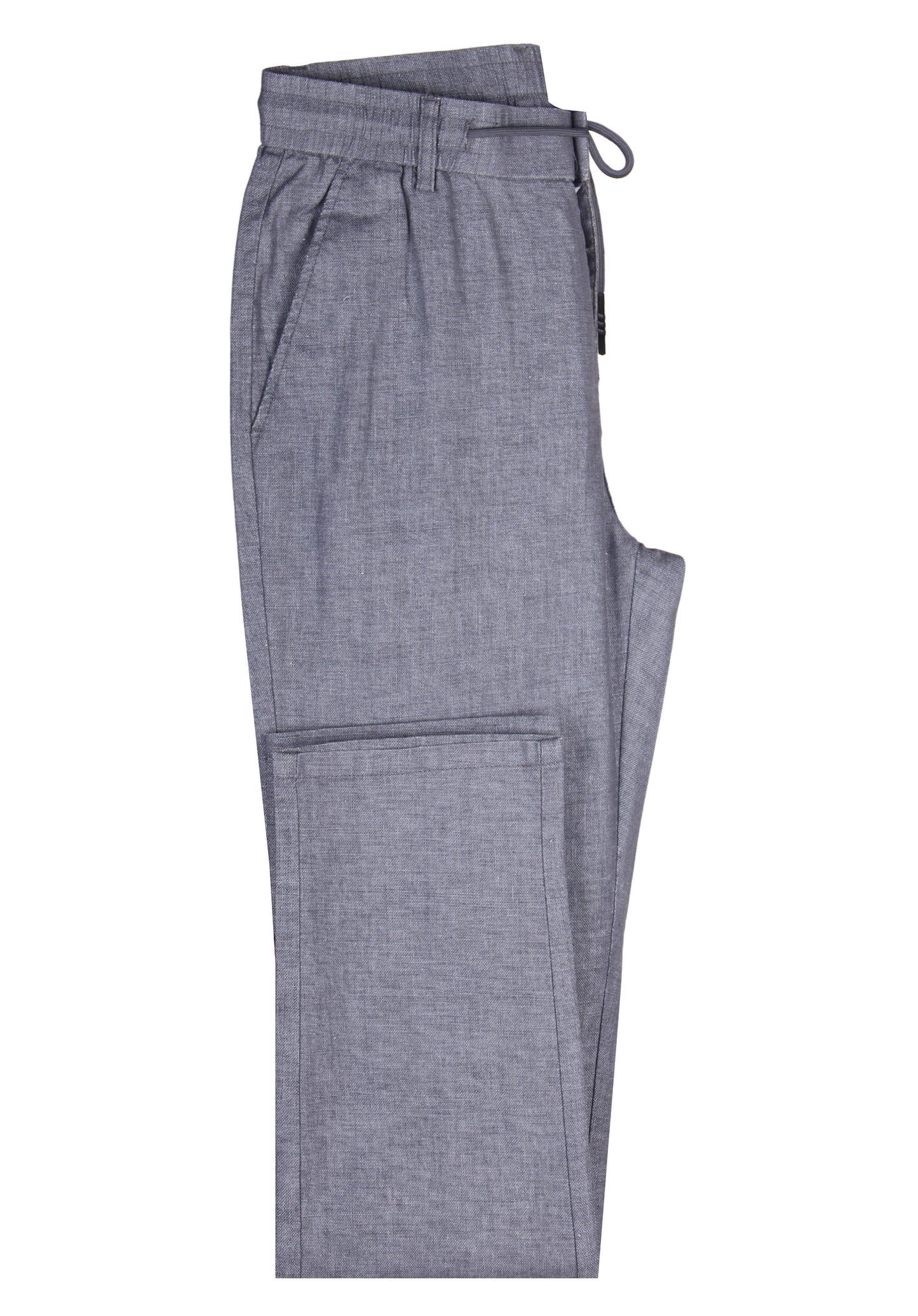 Drawstring linen gray pants
