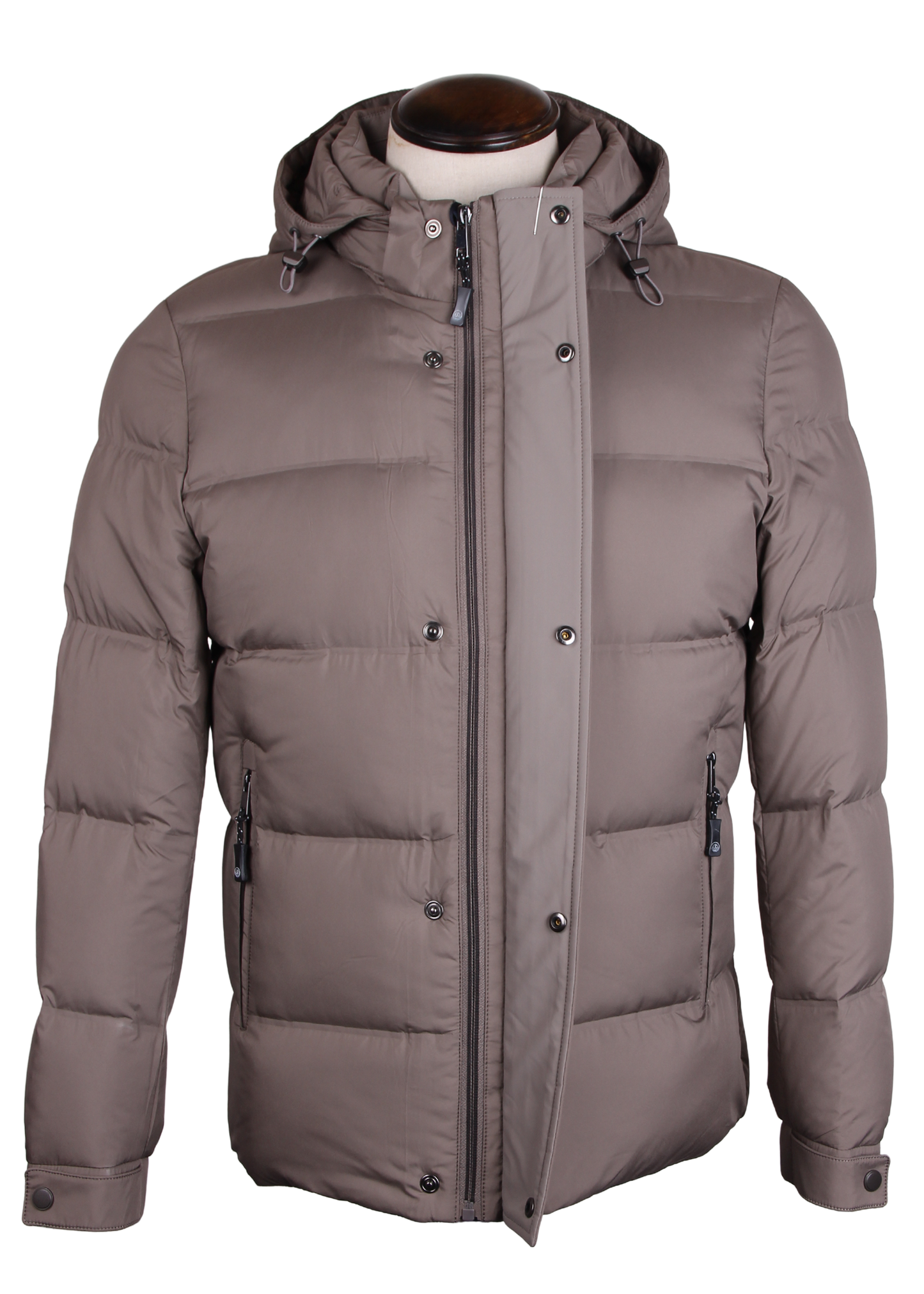 Hooded Men's Puffer Jacket (Duck Down)