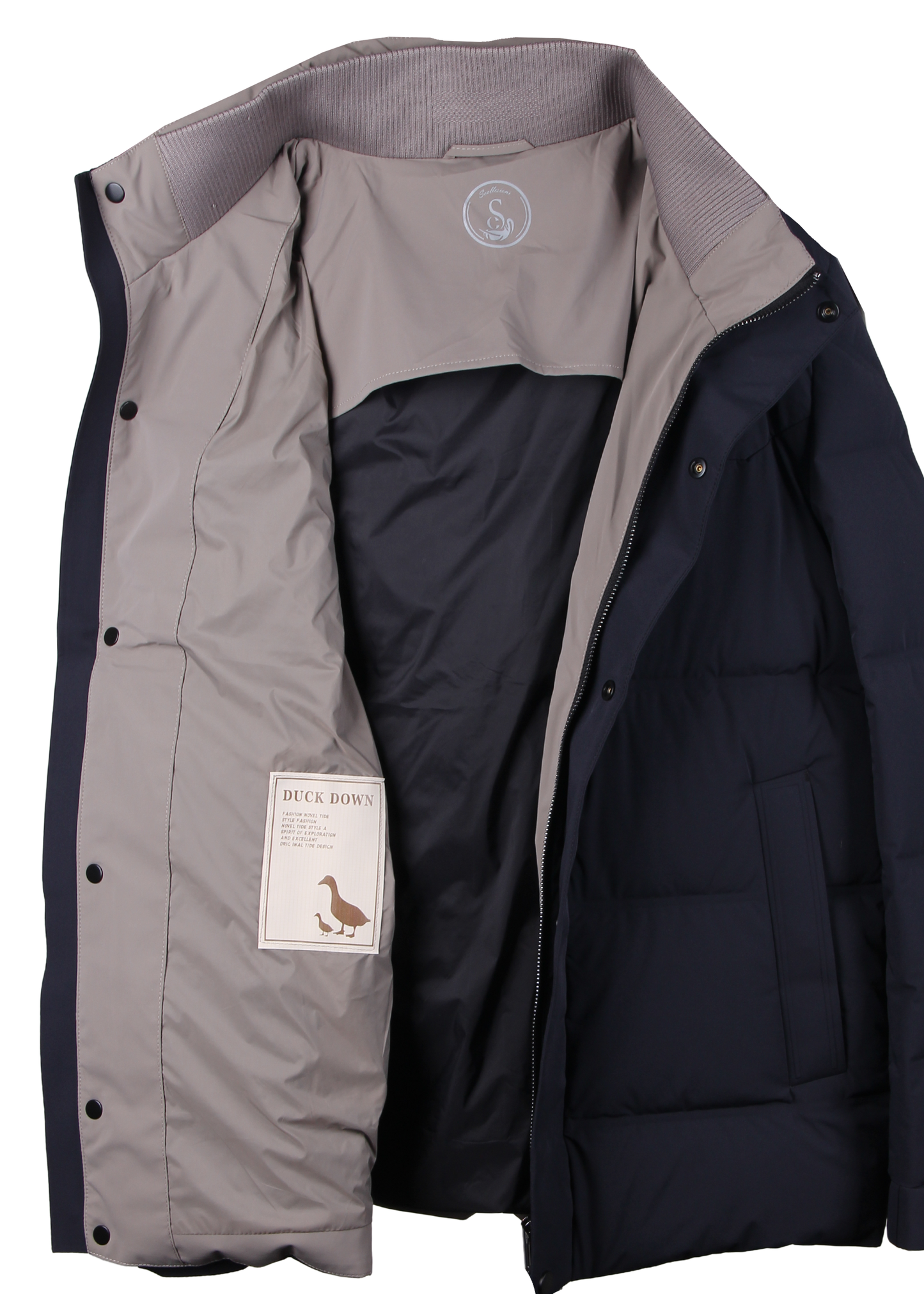 Nano-Tex ilə hazırlanmış Tünd Göy Kişi Gödəkçəsi