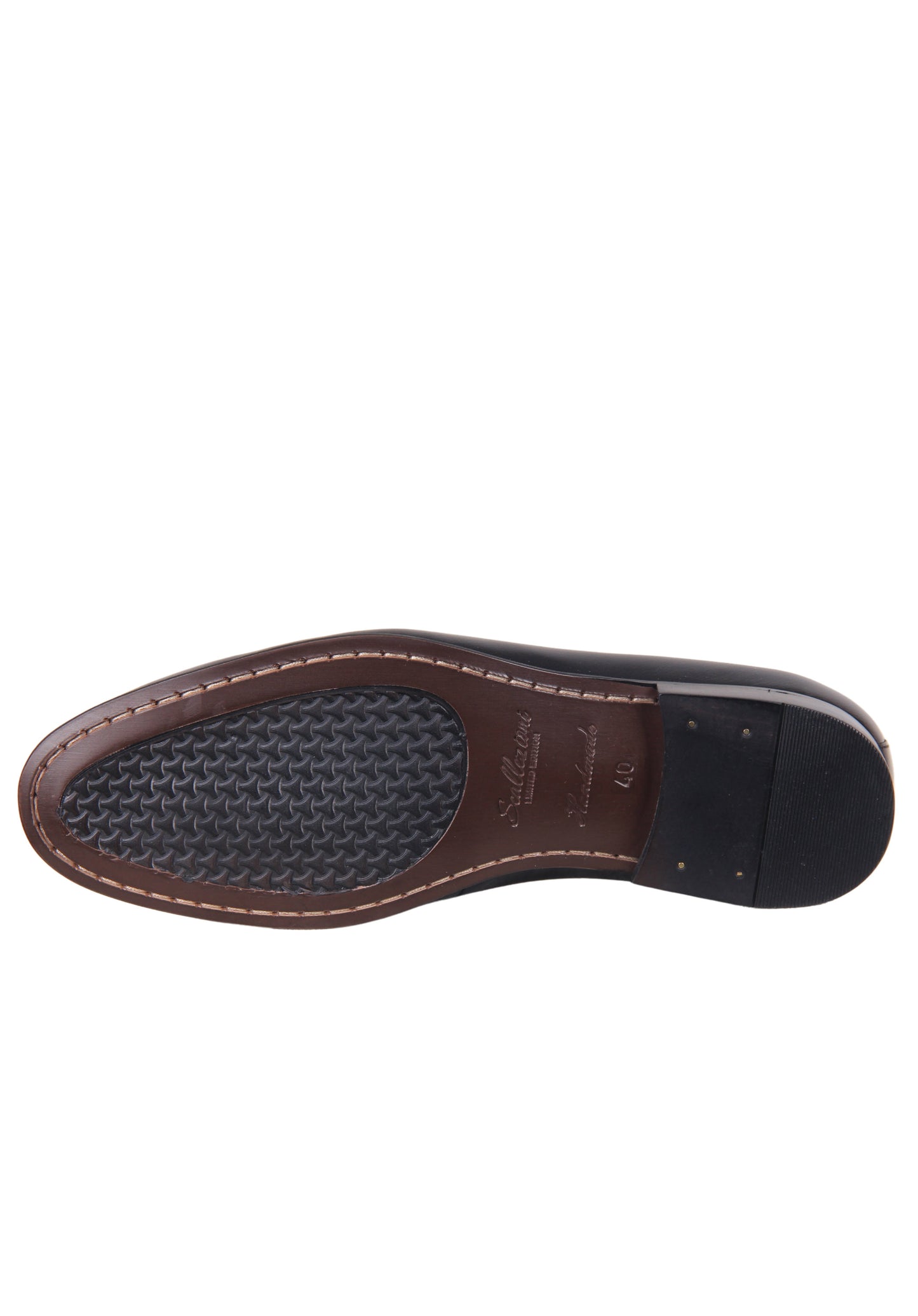İtalyan maral dərisindən qara loafer ayaqqabı