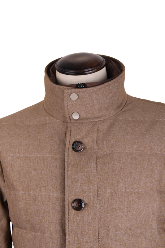 Пальто на утином пуху с защитой от ветра и дождя