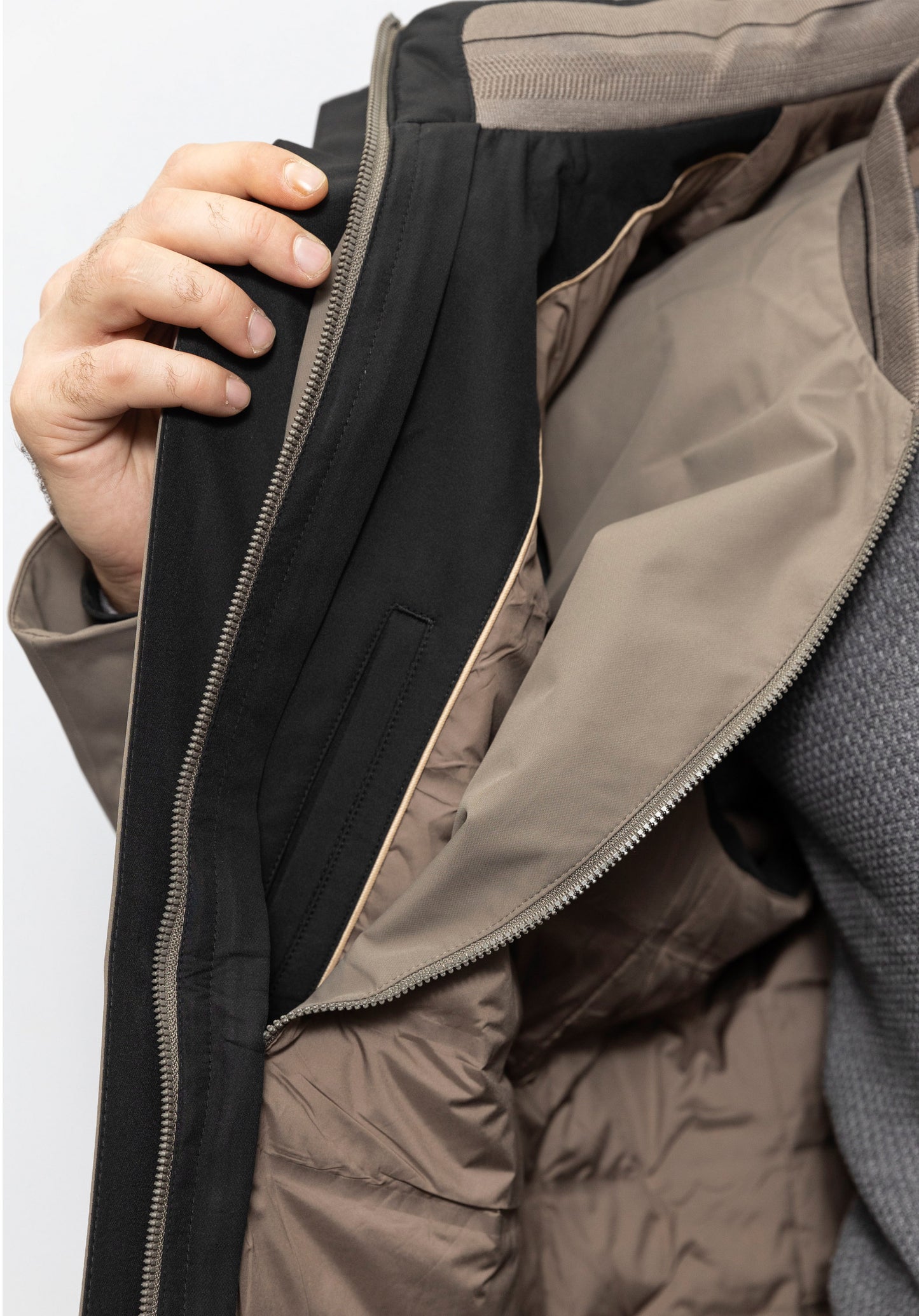 Double Jacket with Inner Padded Vest