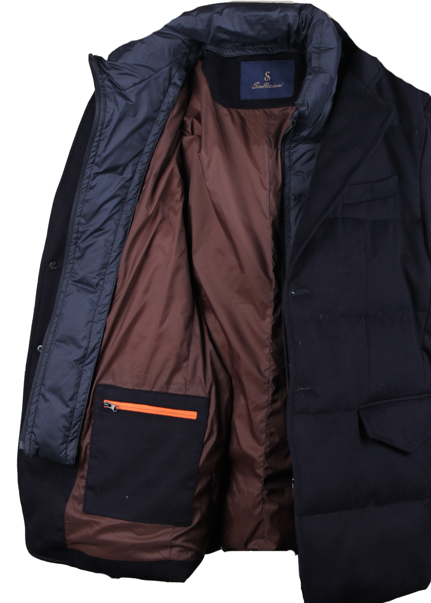 Куртка-трансформер темно-синего цвета (с отстегивающейся пуховой вставкой)