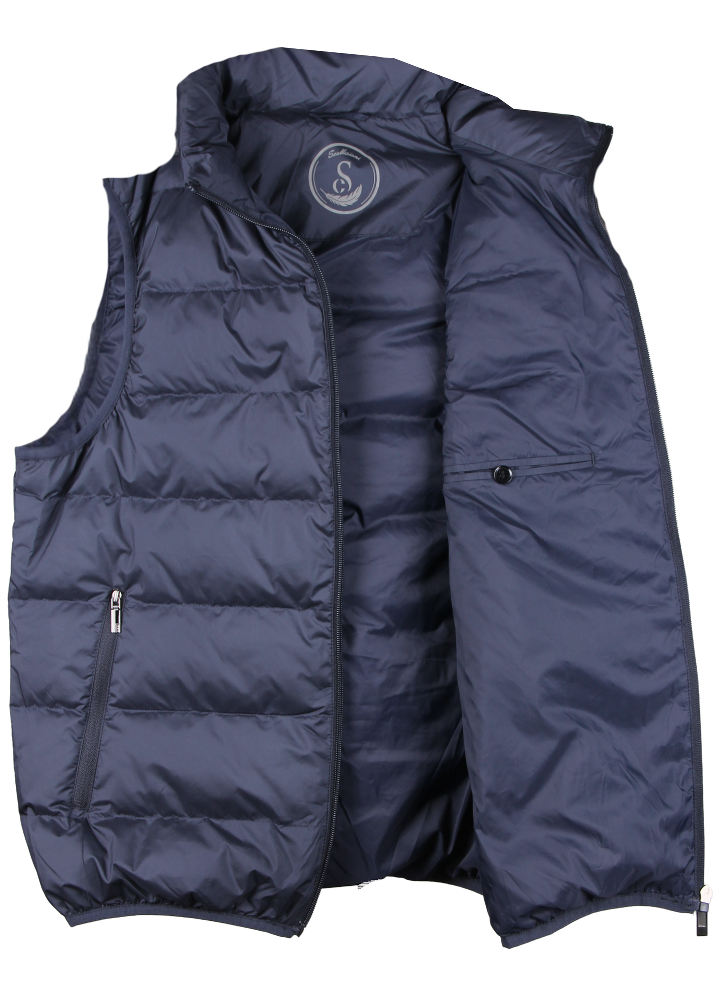 Темно-синее пальто