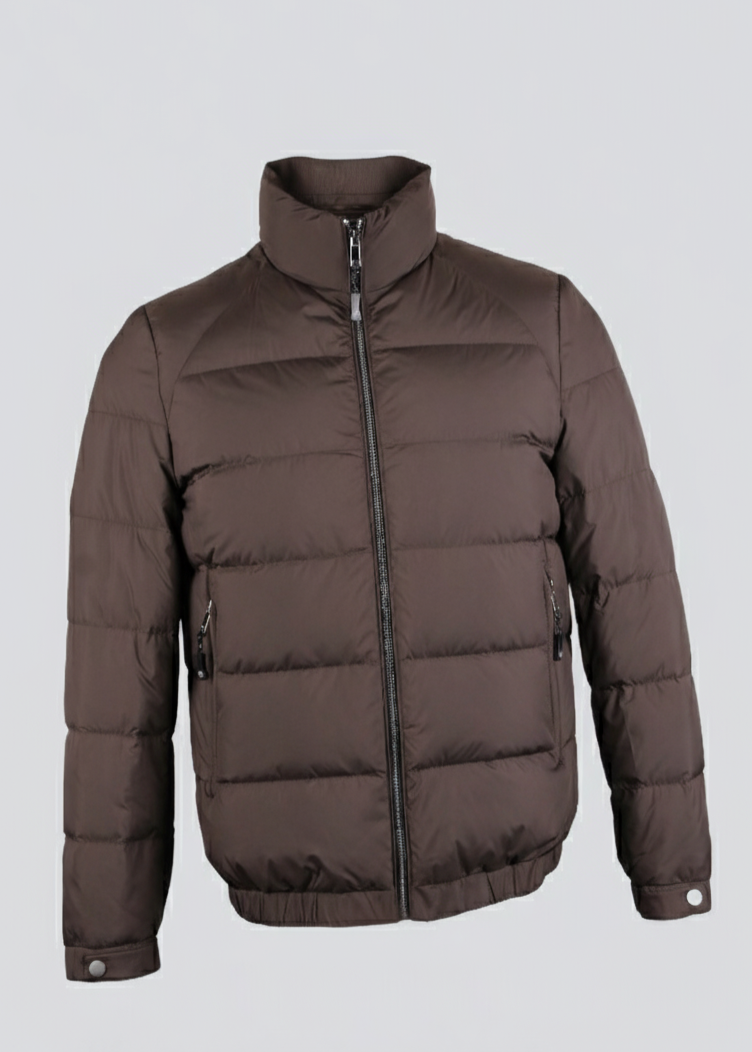 Bomber-Style Brown Jacket