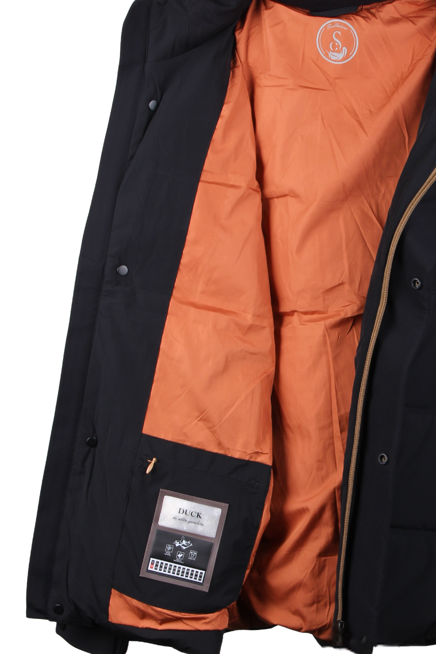 Черная мужская куртка на утином пуху