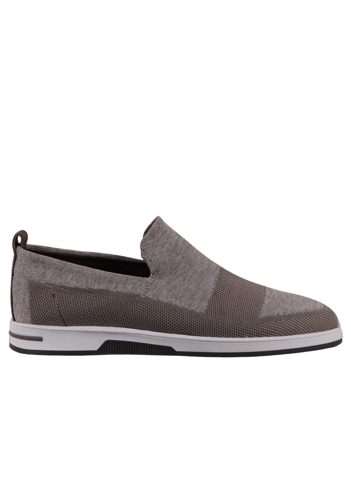 Beige slip-on knit shoes