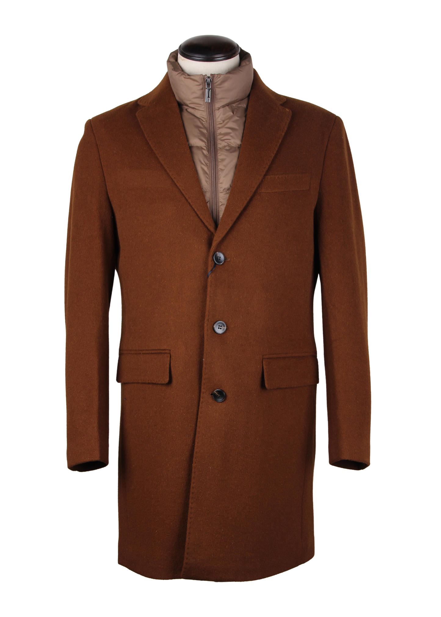 Коричневое пальто