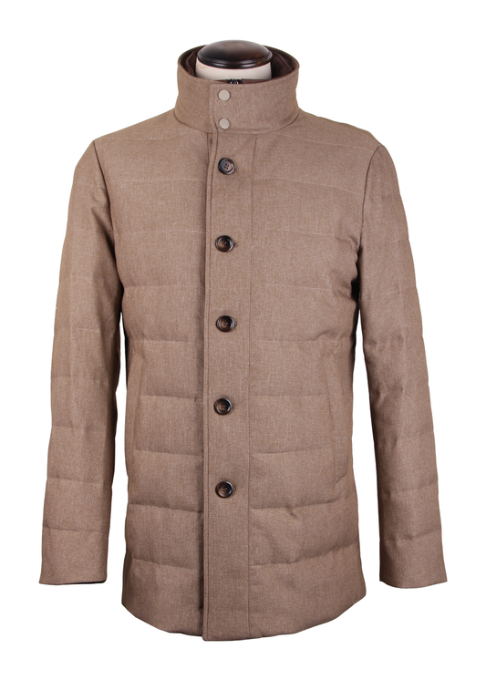 Пальто на утином пуху с защитой от ветра и дождя