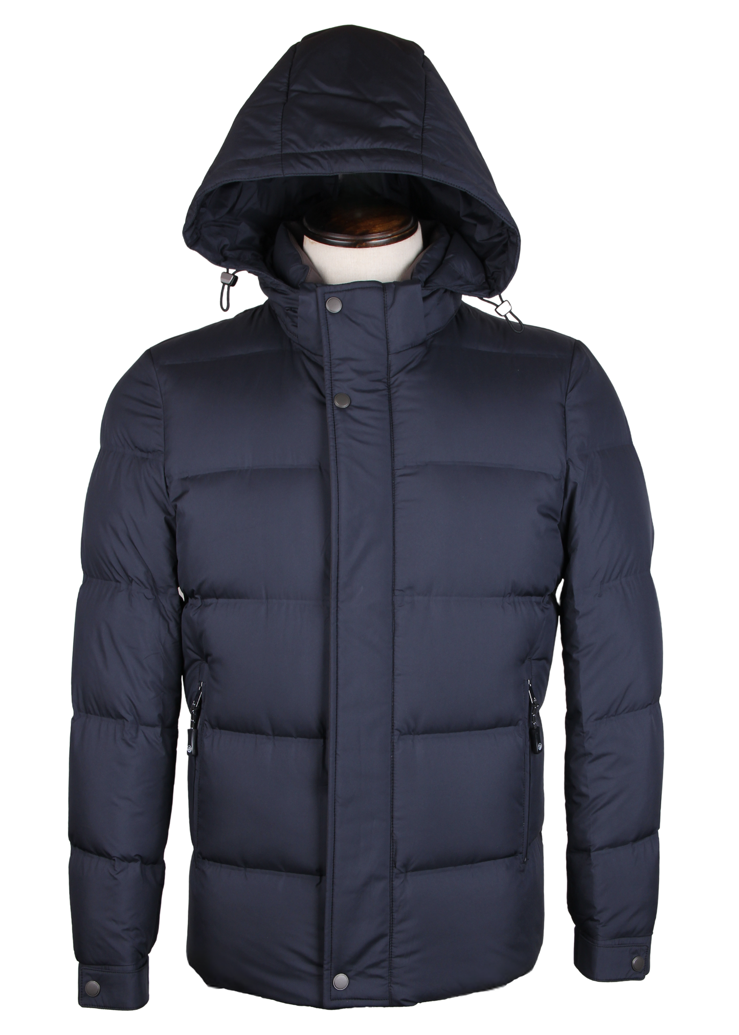 Мужская куртка на утином пуху с капюшоном