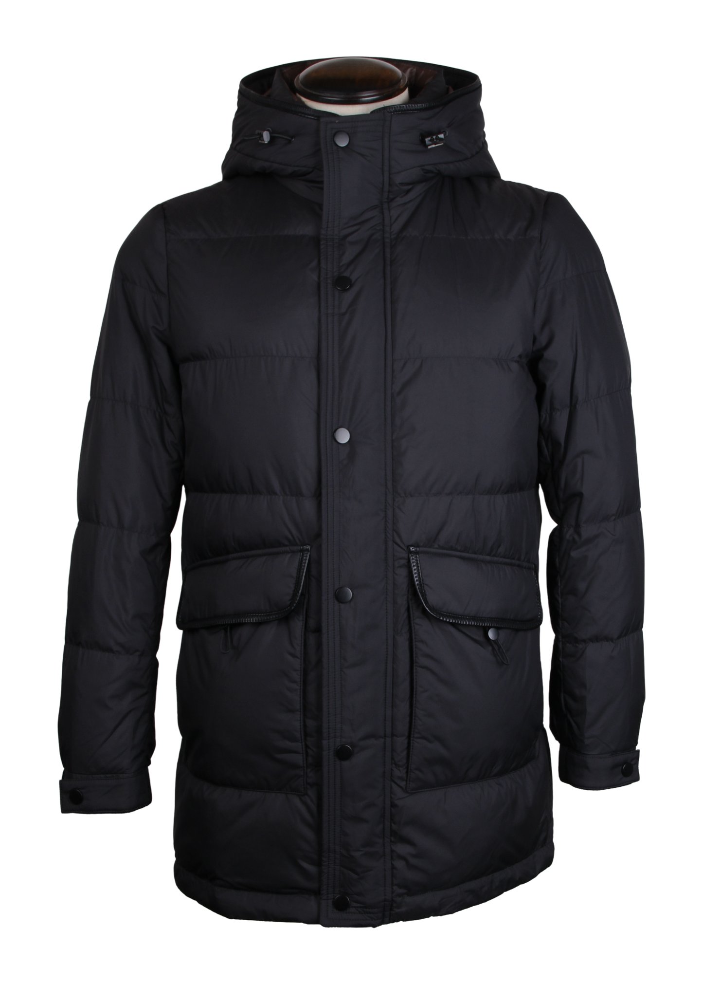 Hooded Black Winter Puffer Jacket