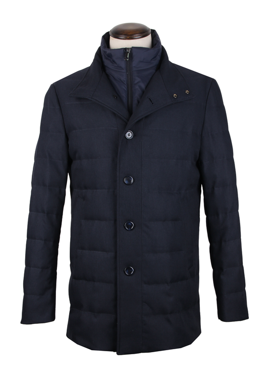 Двухслойное утепленное пальто / Куртка средней длины