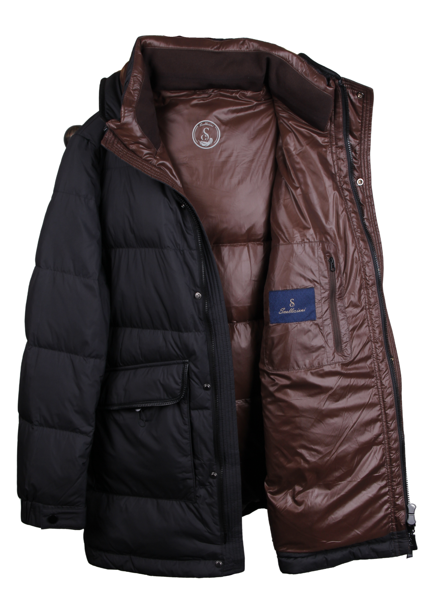 Hooded Black Winter Puffer Jacket