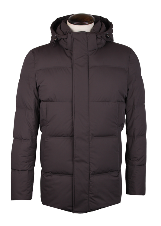 Куртка на утином пуху хаки