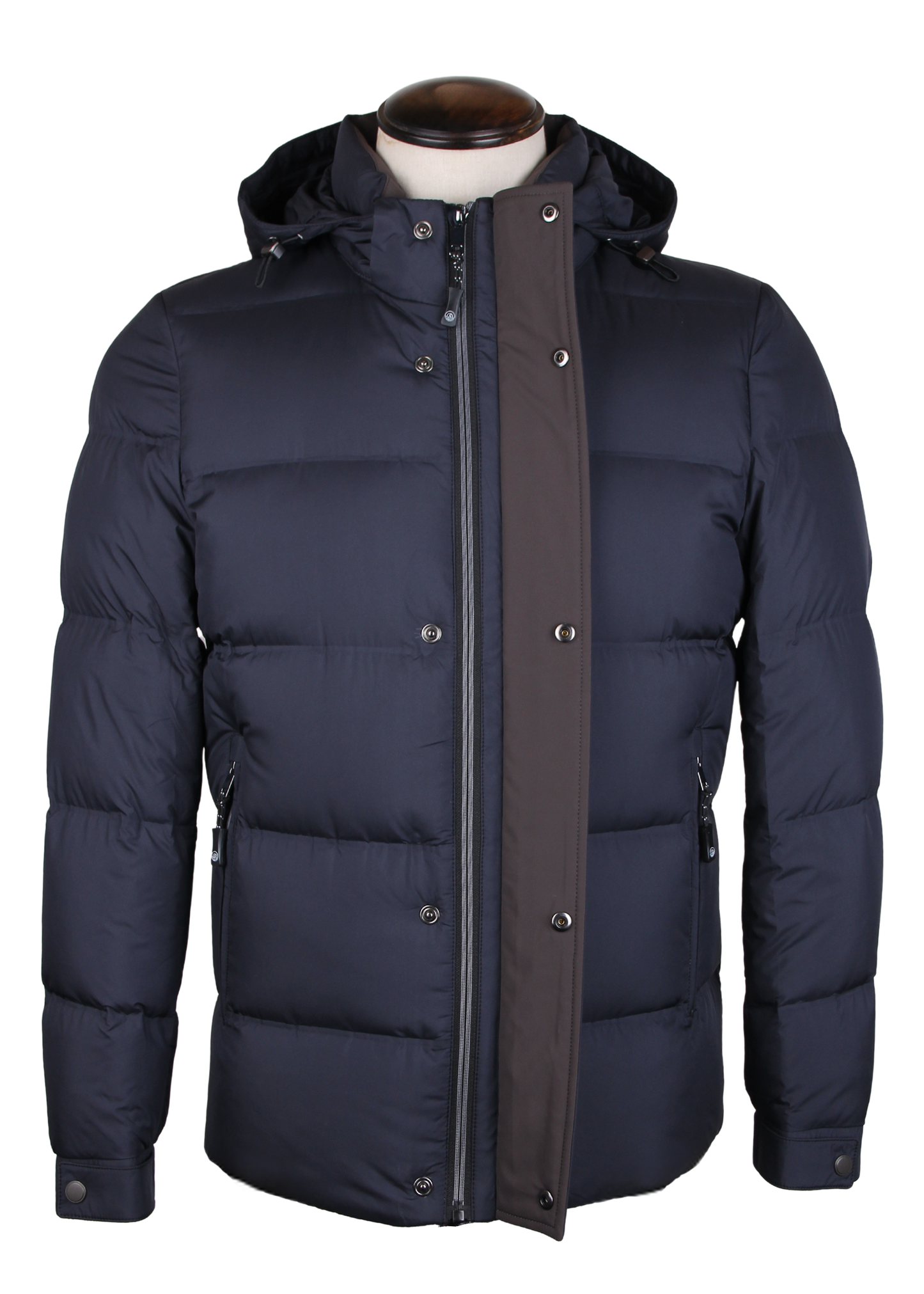 Мужская куртка на утином пуху с капюшоном