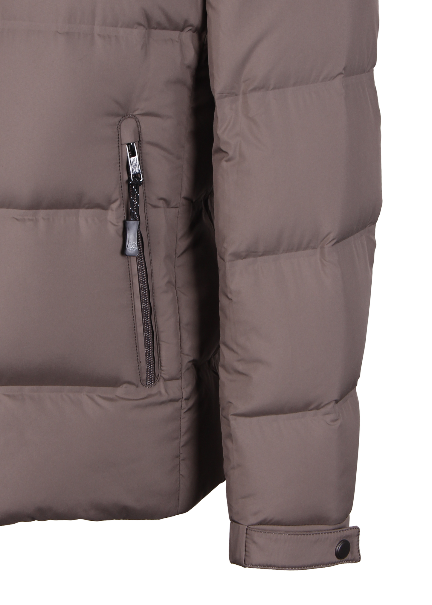 Пуховик цвета хаки