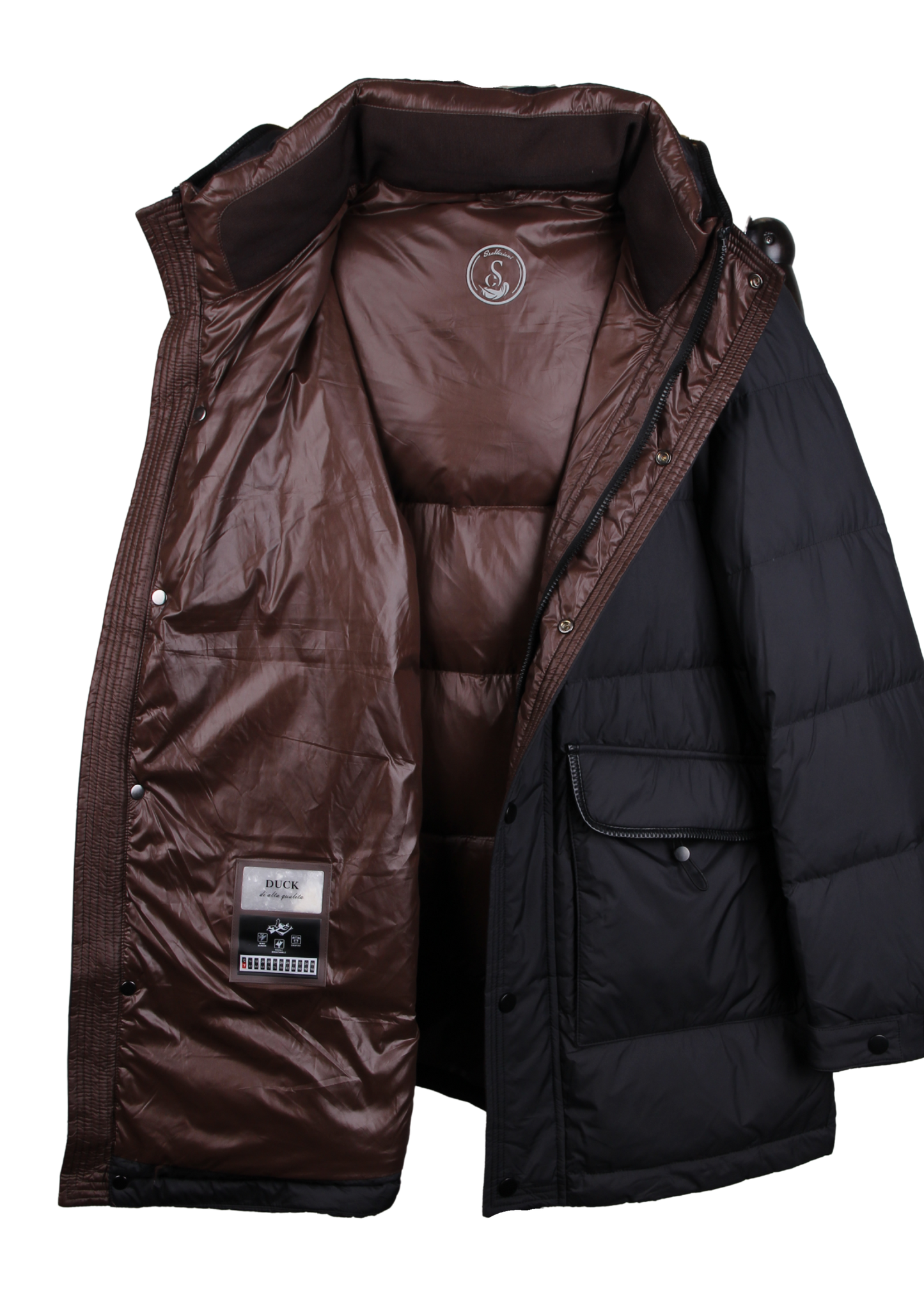Hooded Black Winter Puffer Jacket