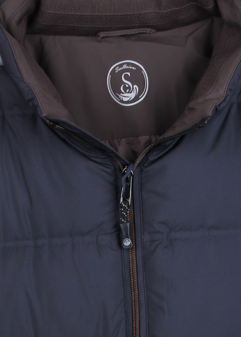 Navy Blue Down Puffer Jacket