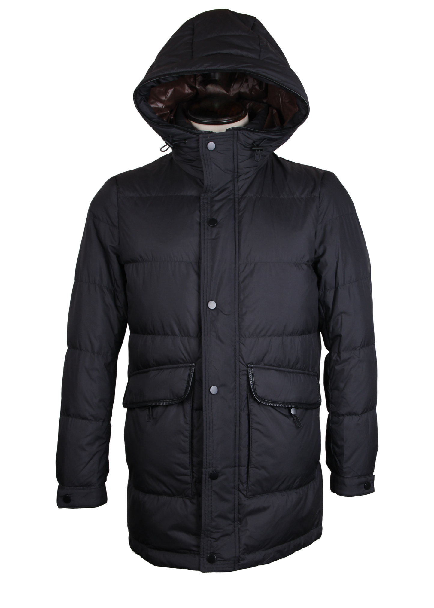Hooded Black Winter Puffer Jacket