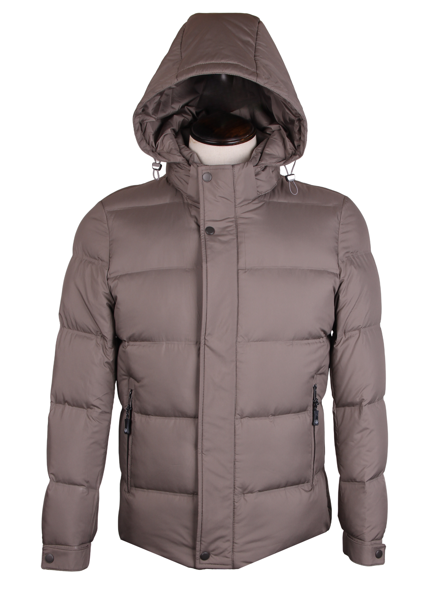 Hooded Men's Puffer Jacket (Duck Down)