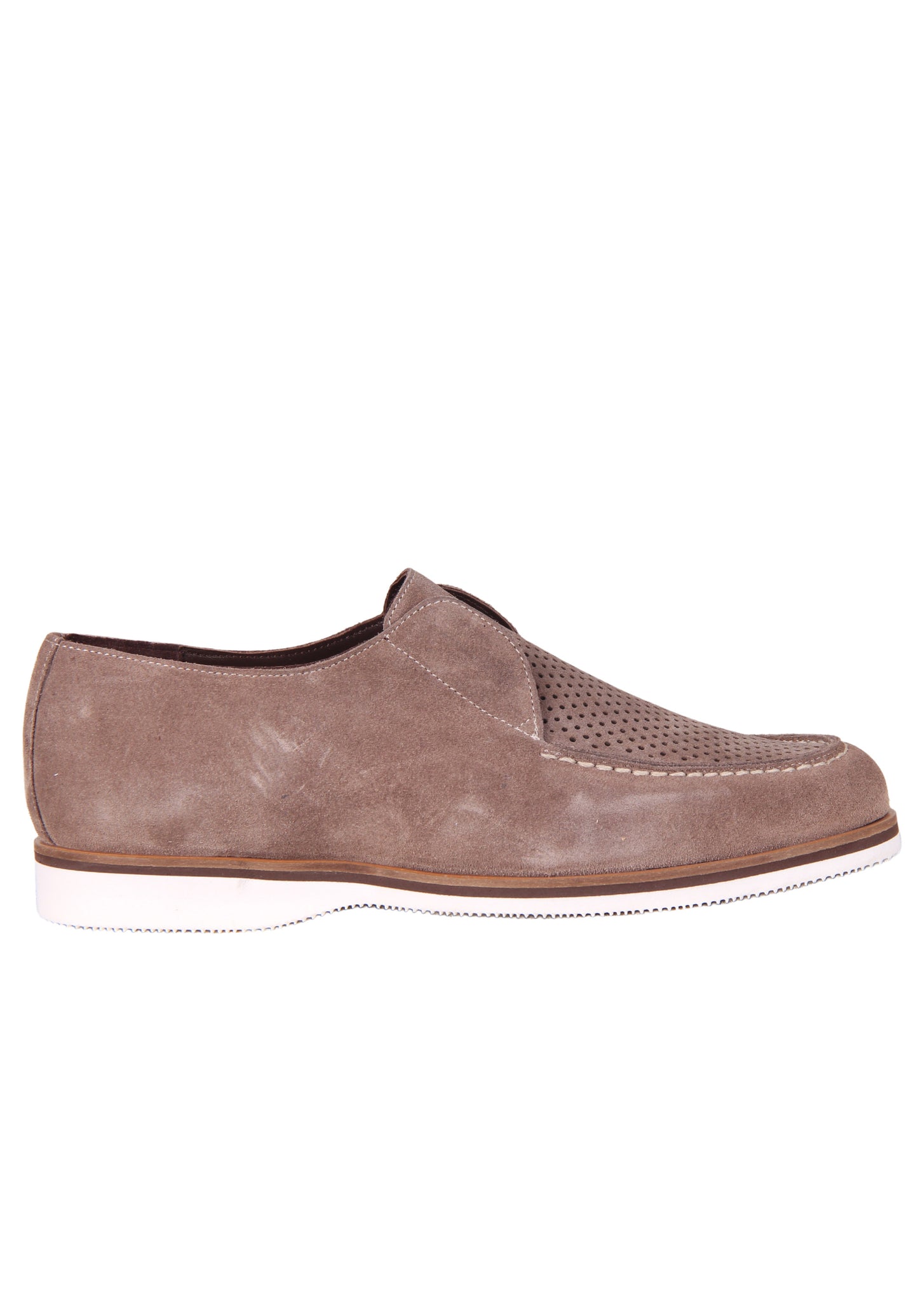 Beige color nubuck loafer