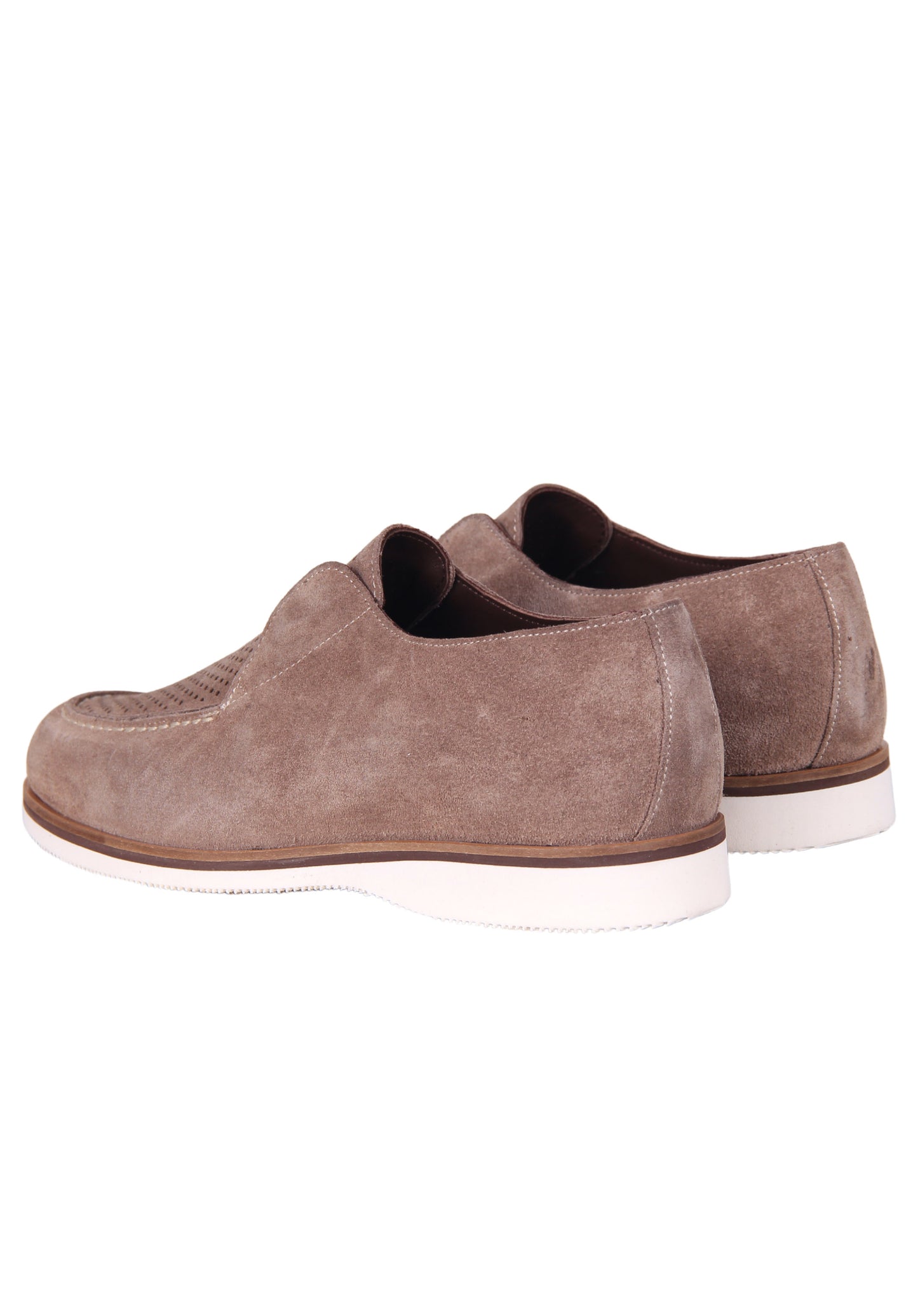 Beige color nubuck loafer