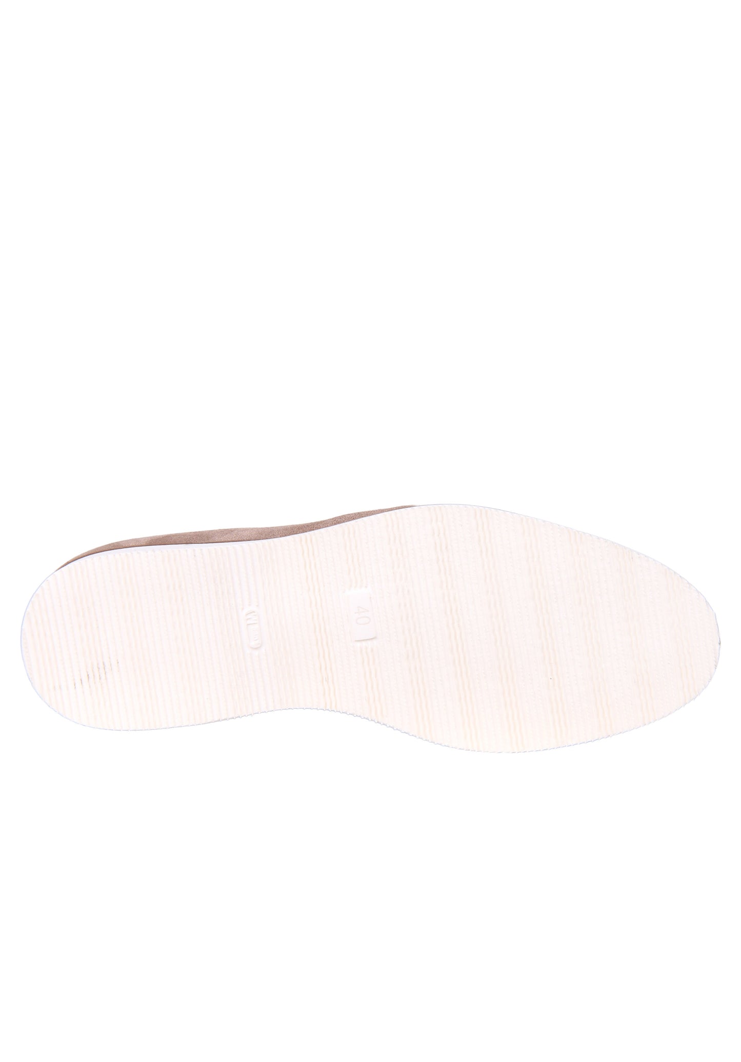 Beige color nubuck loafer