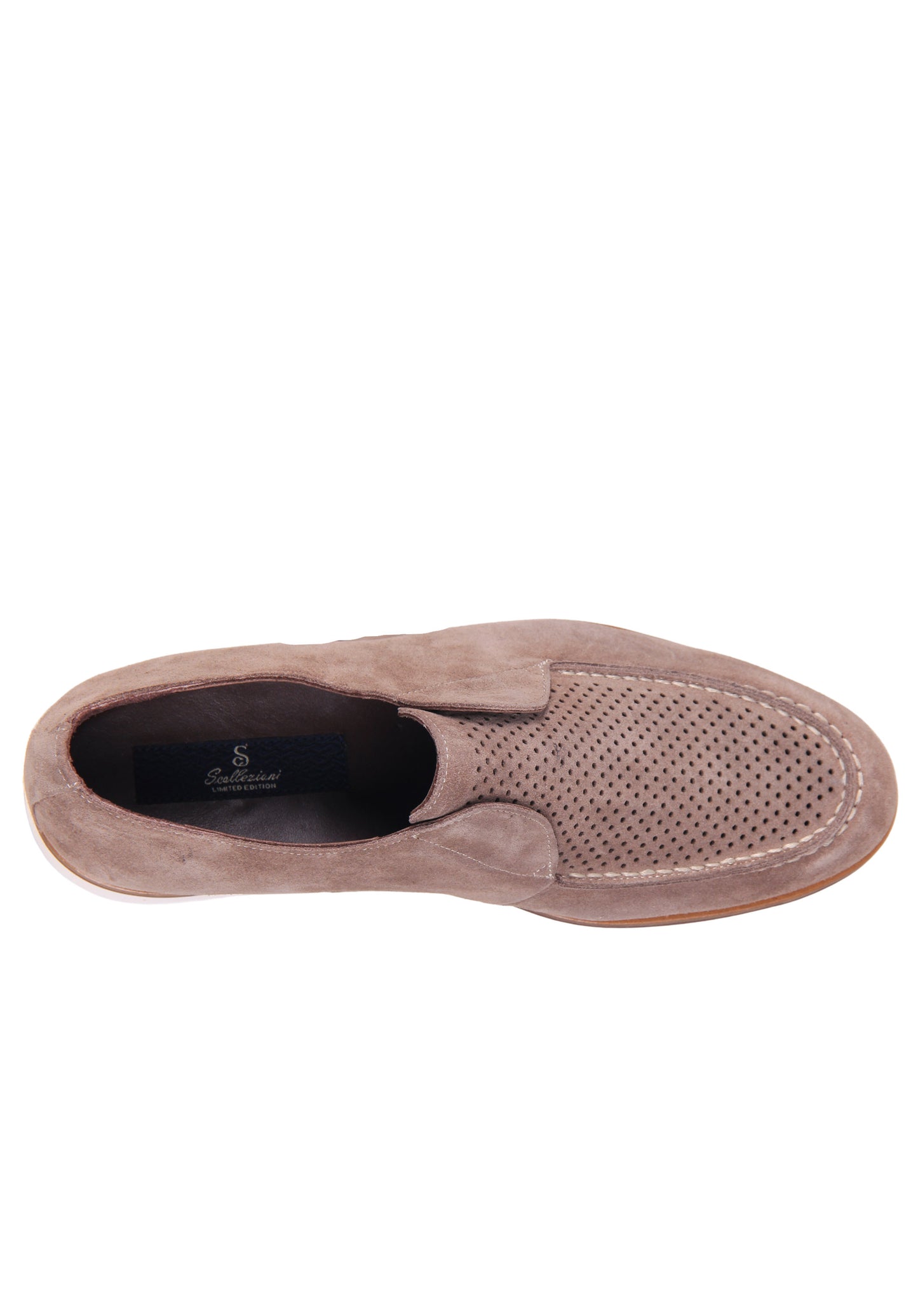 Beige color nubuck loafer