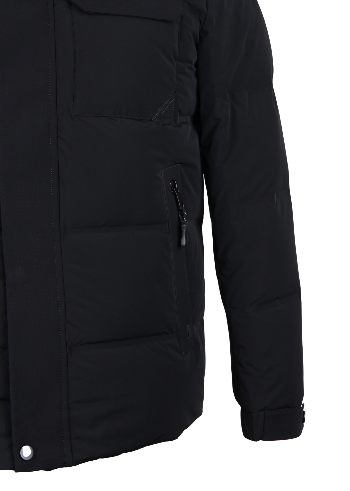 Черная мужская куртка на утином пуху