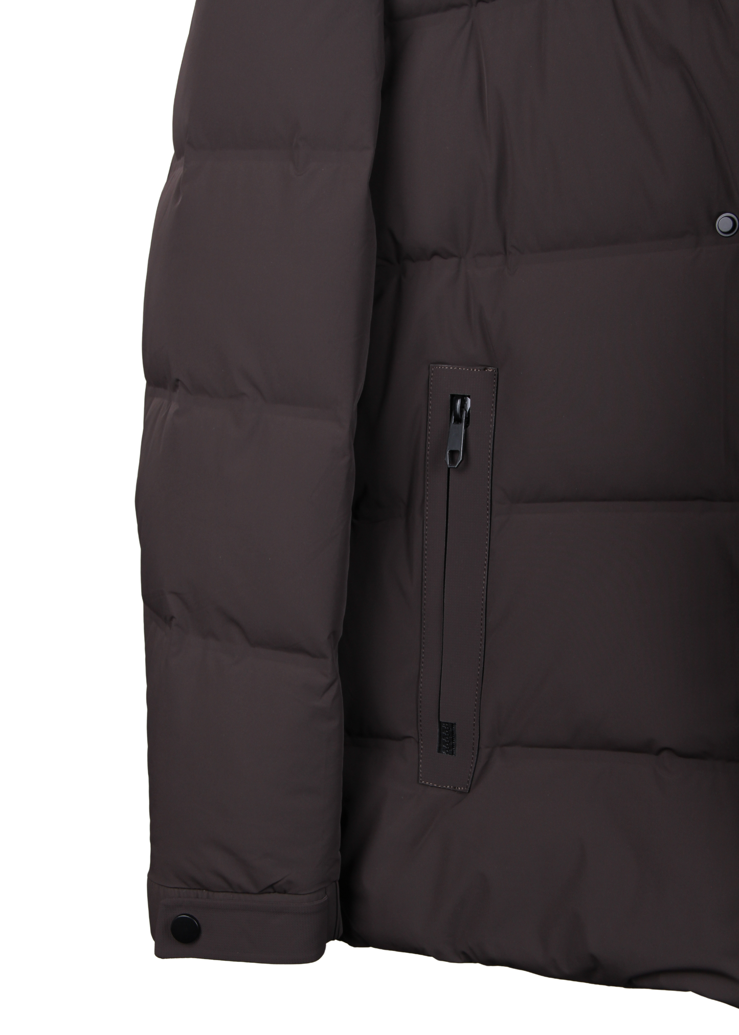 Мужская куртка темно-коричневого цвета на утином пуху