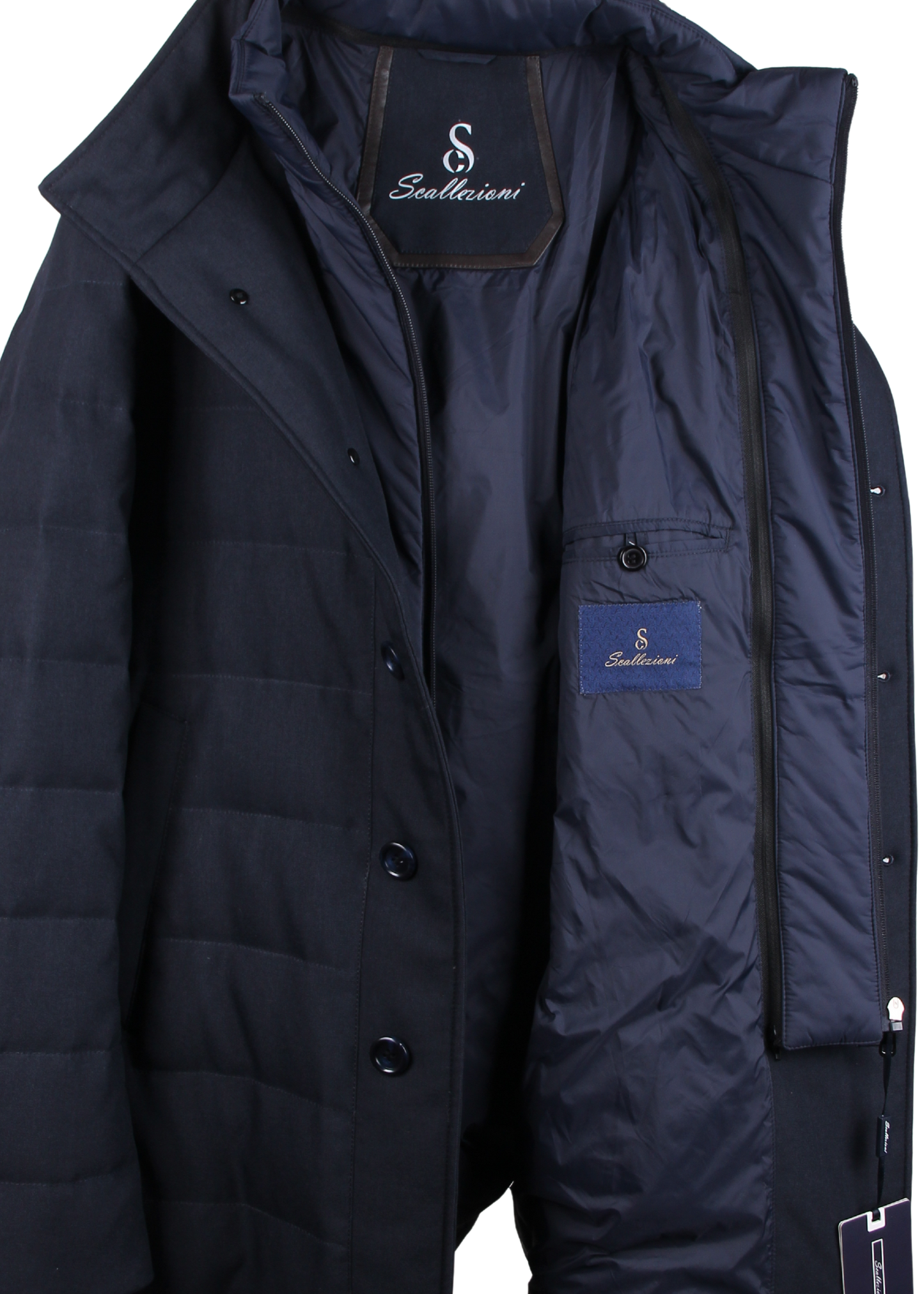 Двухслойное утепленное пальто / Куртка средней длины