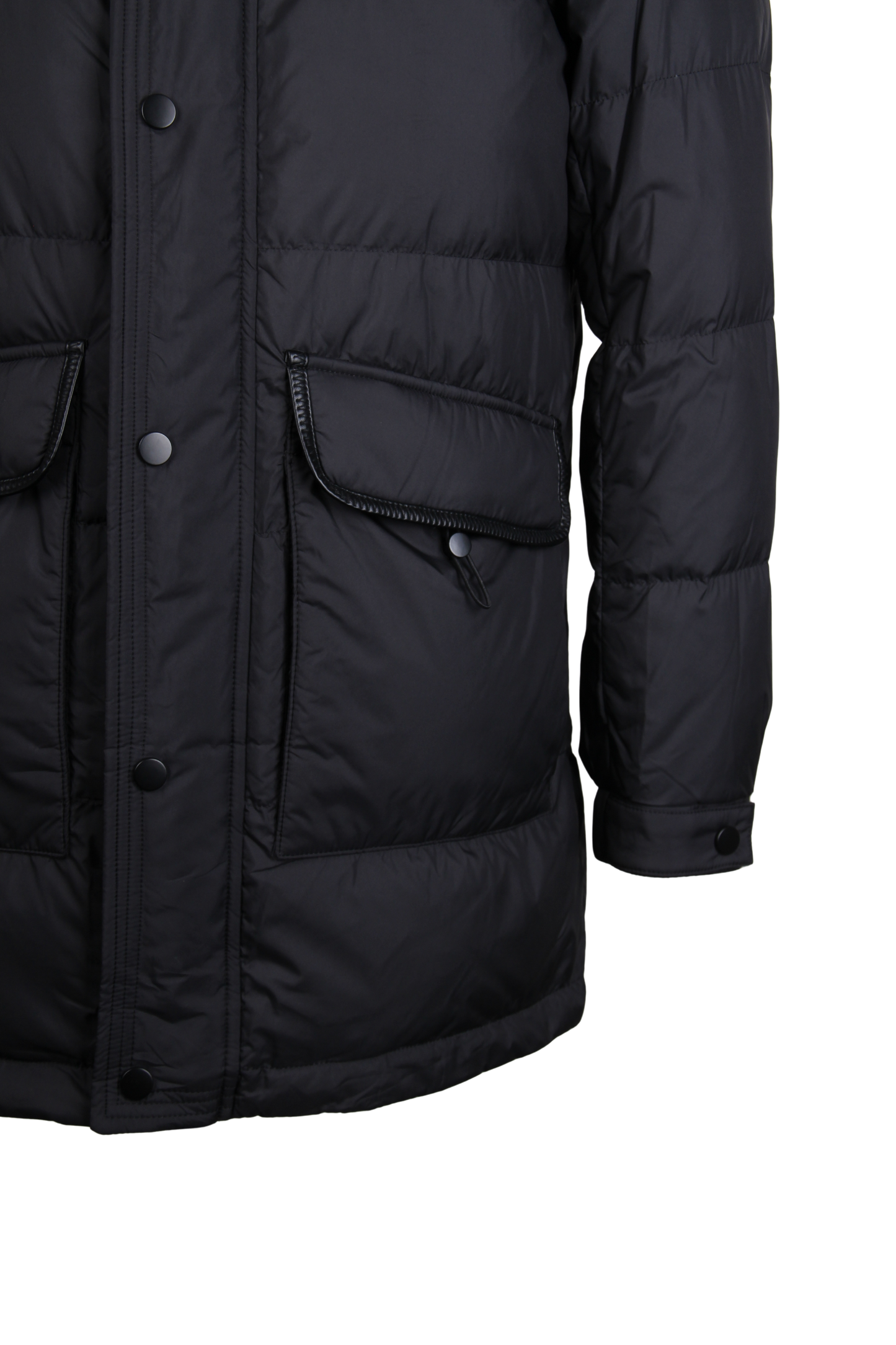 Hooded Black Winter Puffer Jacket