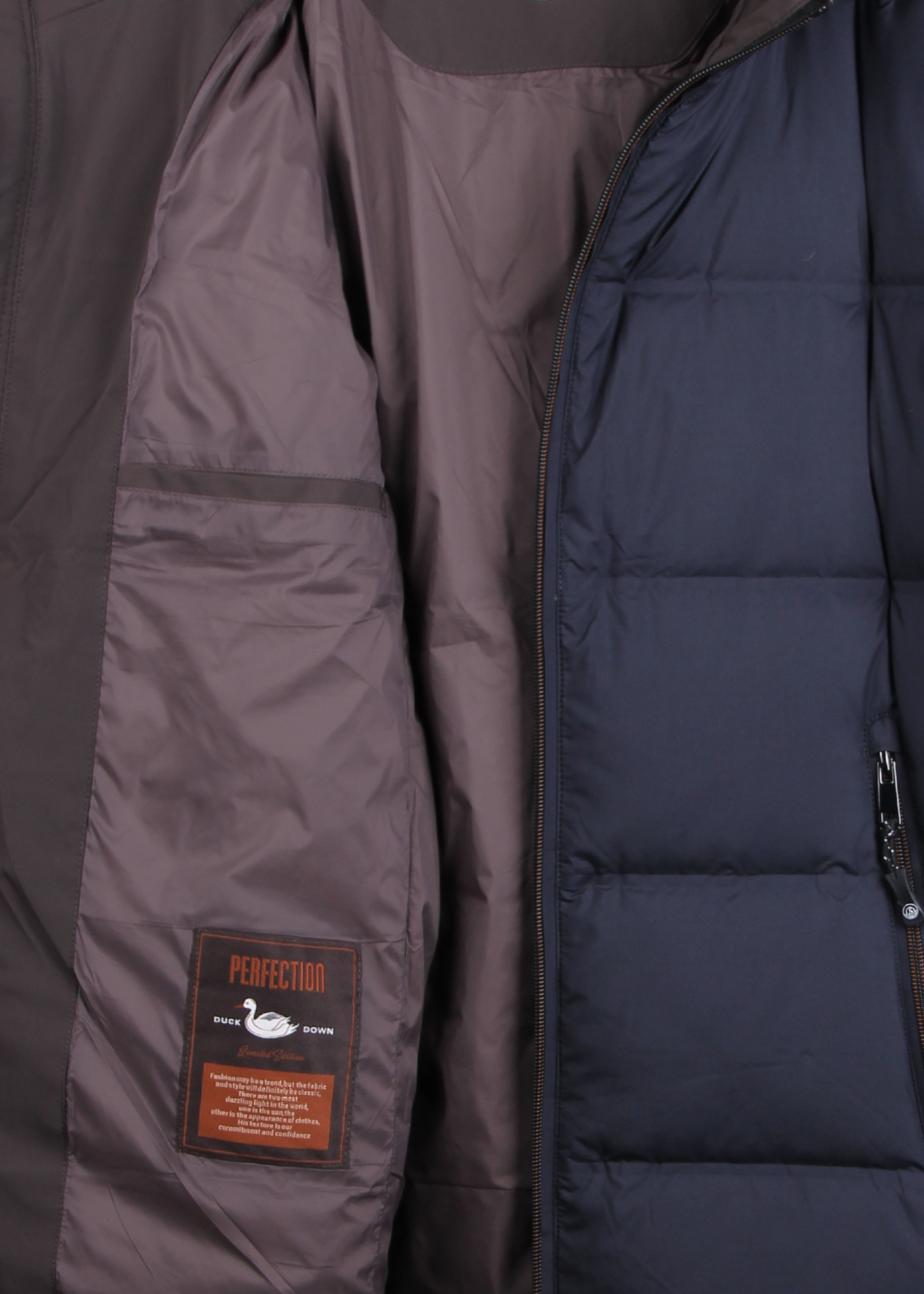 Navy Blue Down Puffer Jacket