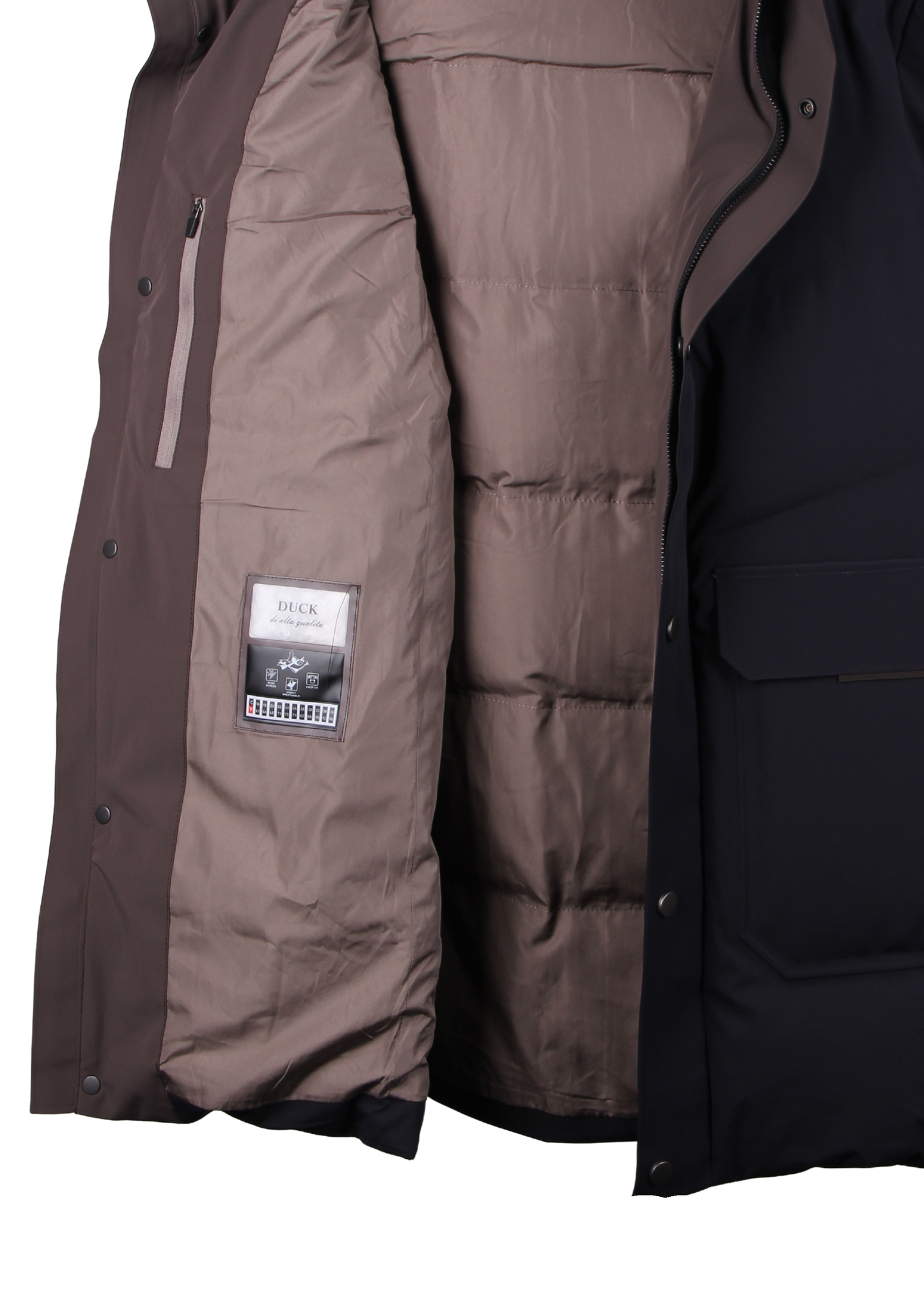 Kapüşonlu Qu Lələk tərkibli Gödəkçə