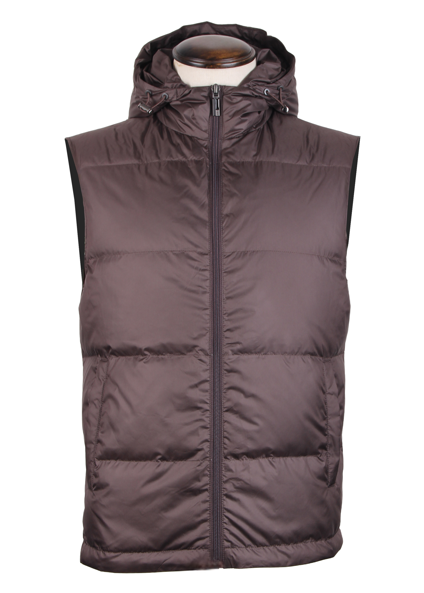 Коричневая куртка-трансформер из смесовой шерсти