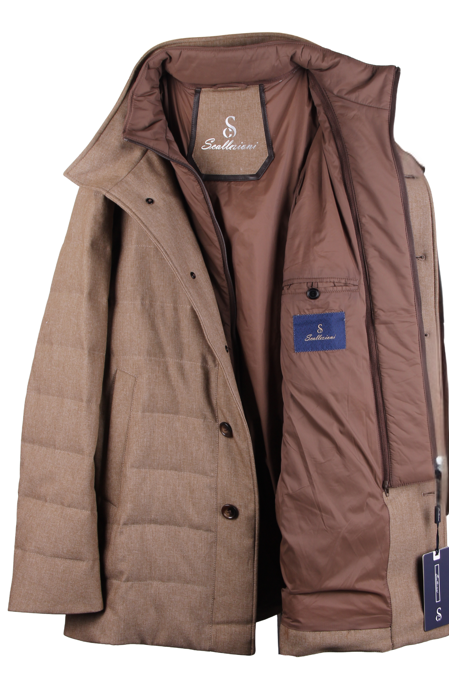 Пальто на утином пуху с защитой от ветра и дождя