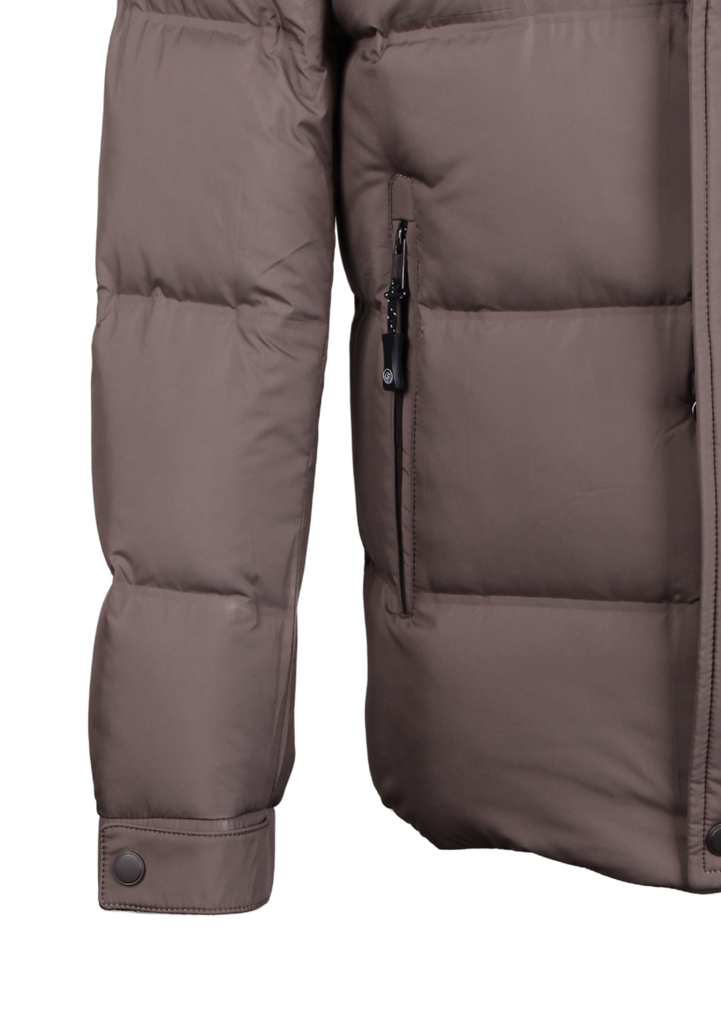 Hooded Men's Puffer Jacket (Duck Down)