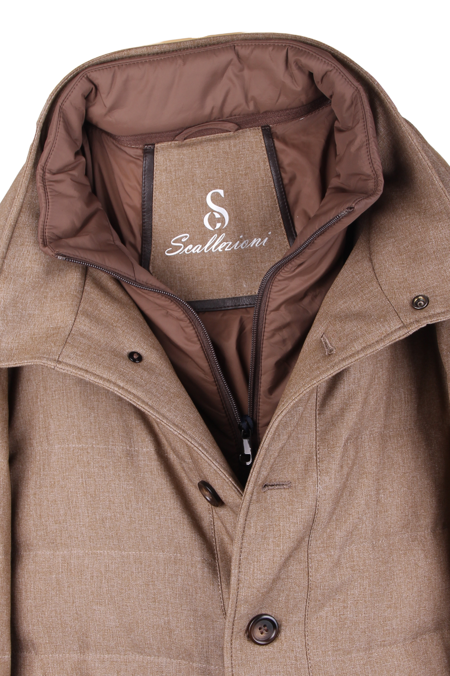 Пальто на утином пуху с защитой от ветра и дождя