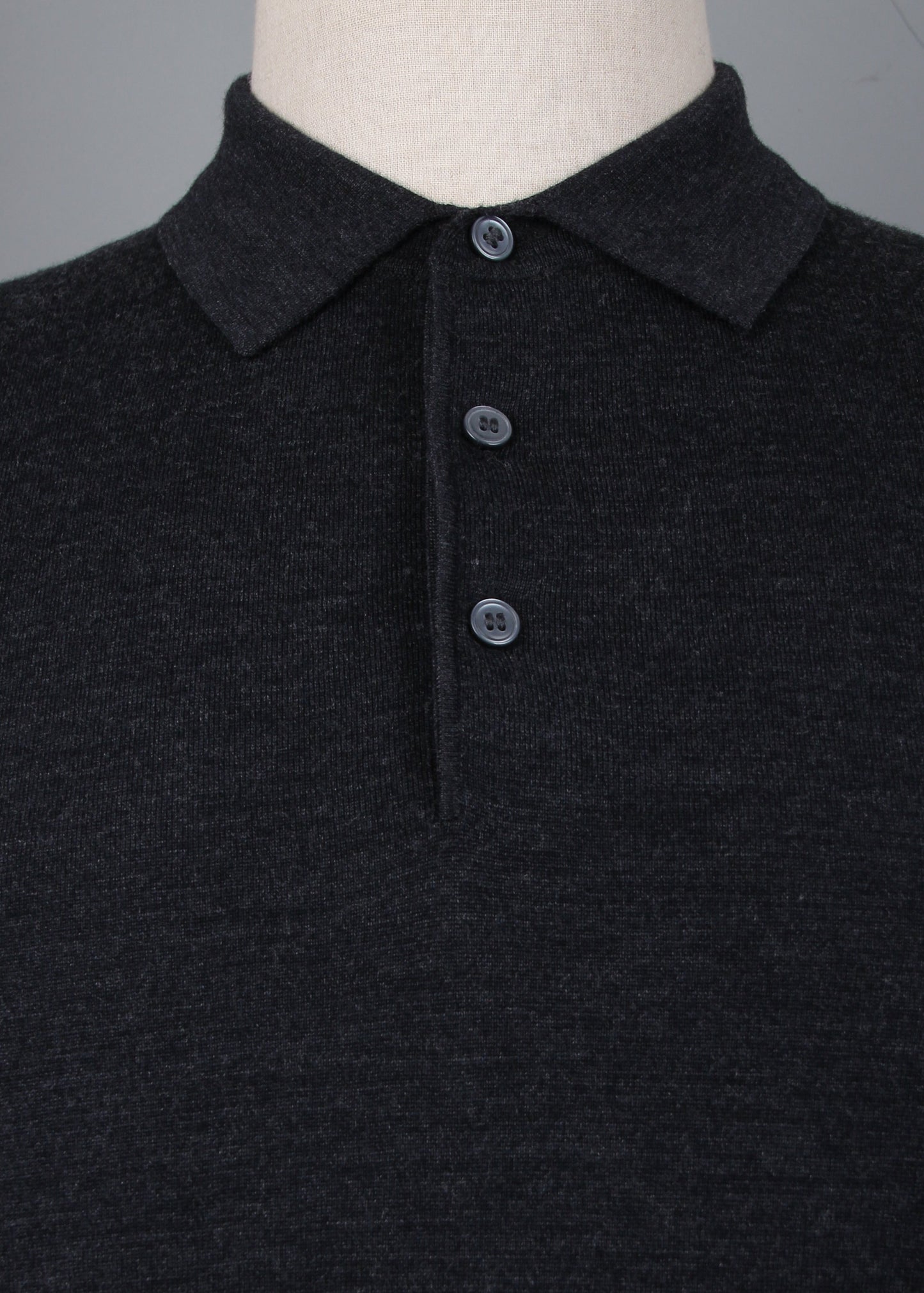 100% Wool 3-Button Polo