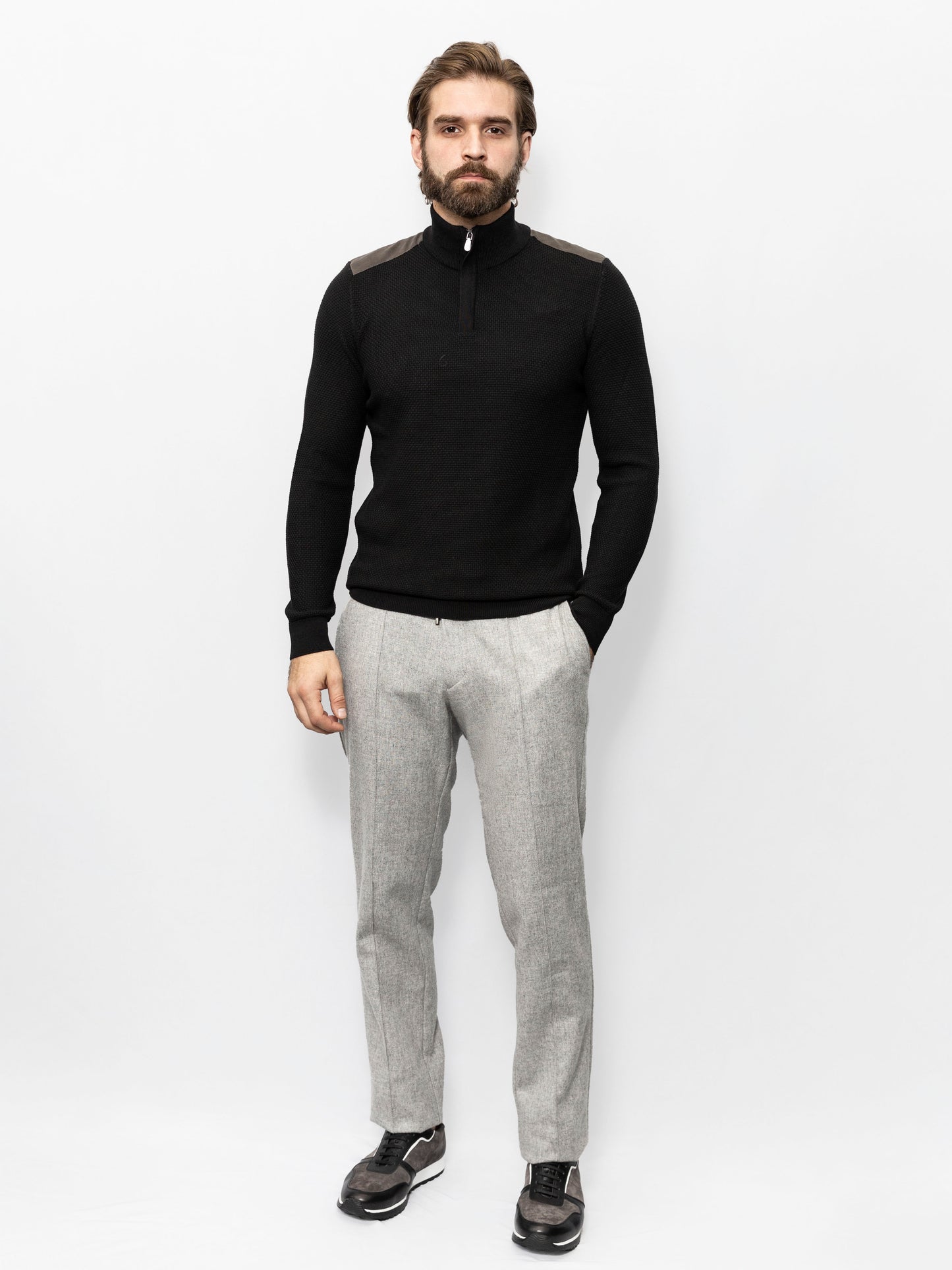 Black Color zip Jumper