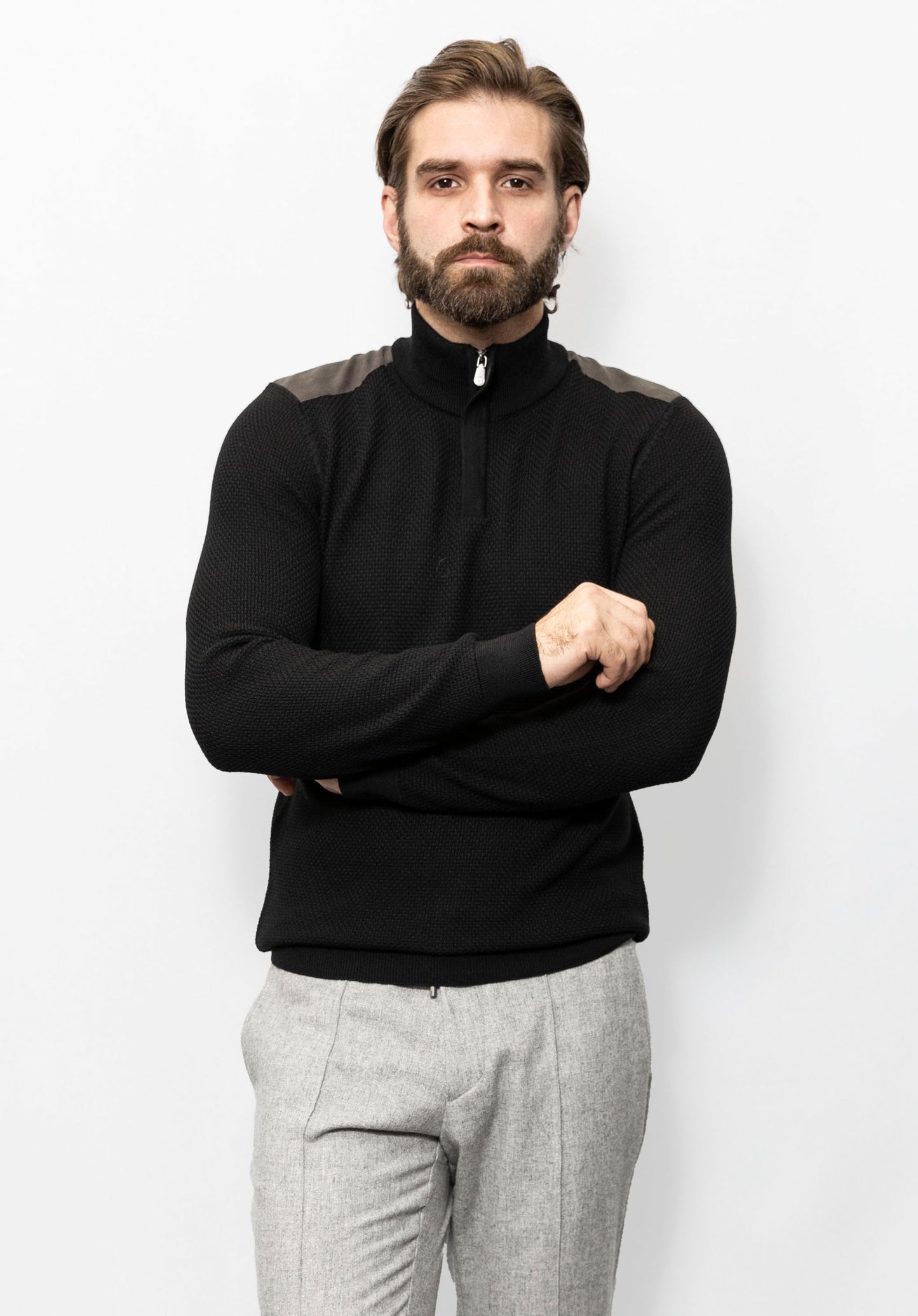 Black Color zip Jumper